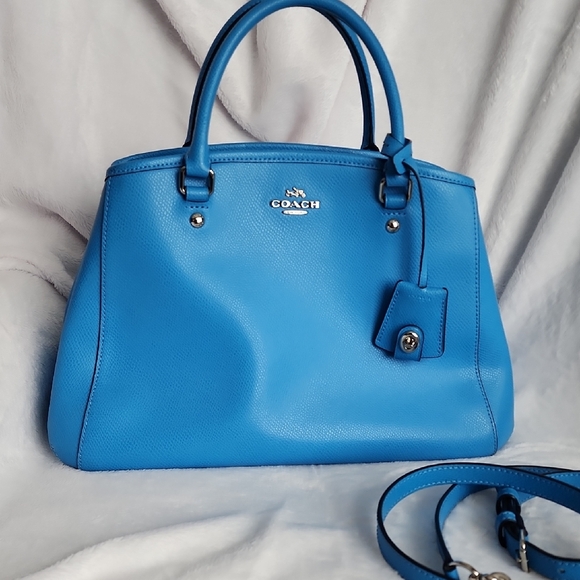 Coach Vibrant Blue Satchel and Wallet Set - Picture 2 of 15